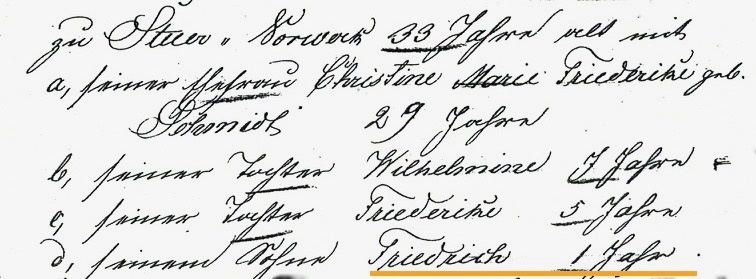 Antrag Auswanderungskonsens d. Gutsbesitzer August von Flotow für Haushalt Jens 23.9.1870