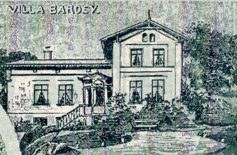 Bad-Stuer, Villa Bardey vor 1890,Postkarte,Ausschnitt