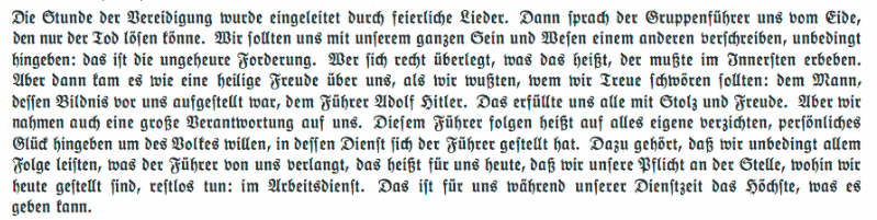 aus: Reichsarbeitsdienst, Abt.2-64, in Bad Stuer, Propagandabroschüre