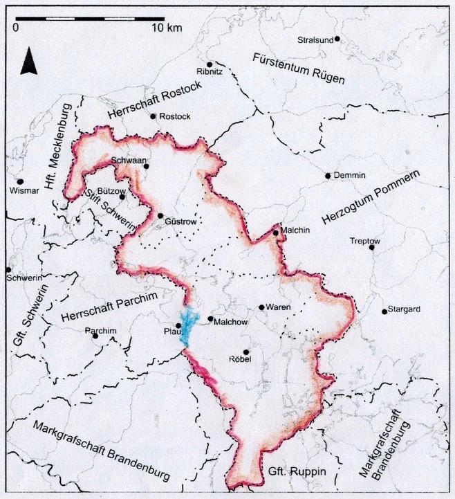 Kartenausschnitt Werle 1230/F. Ruchhöft