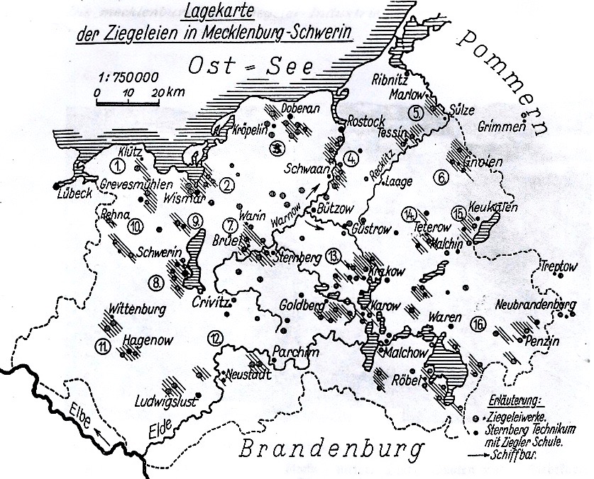 Die Mecklenburgische Ziegelei-Industrie,Borchers, in: Mecklenburgische Monatshefte,1931, S.140