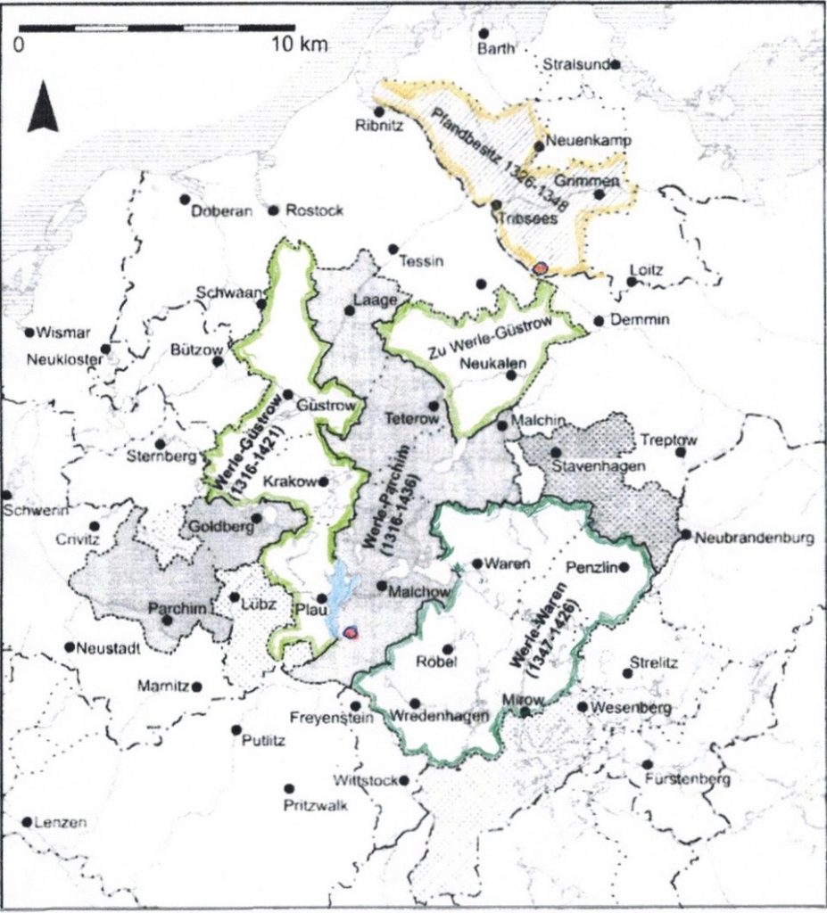 Das Territorium der Herrschaft Werle, Ruchhöft, F., in: Mecklenburgische Jahrbücher 121(2006), S. 7-33, S.24