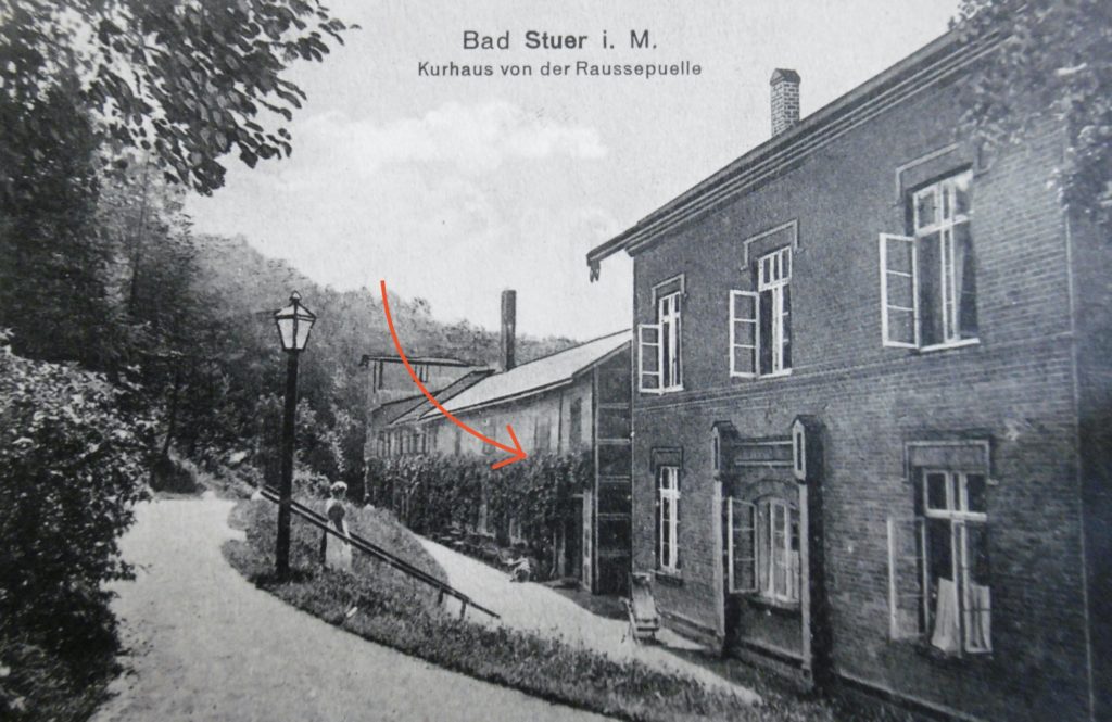 Wasserheilanstalt Bad Stuer, Badehäuser, im 1900