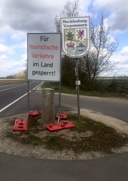 Mecklenburgische Einreiseabwehr im Jahr 2020, südwestlich von Wendisch-Priborn, Foto: U.Schmidt